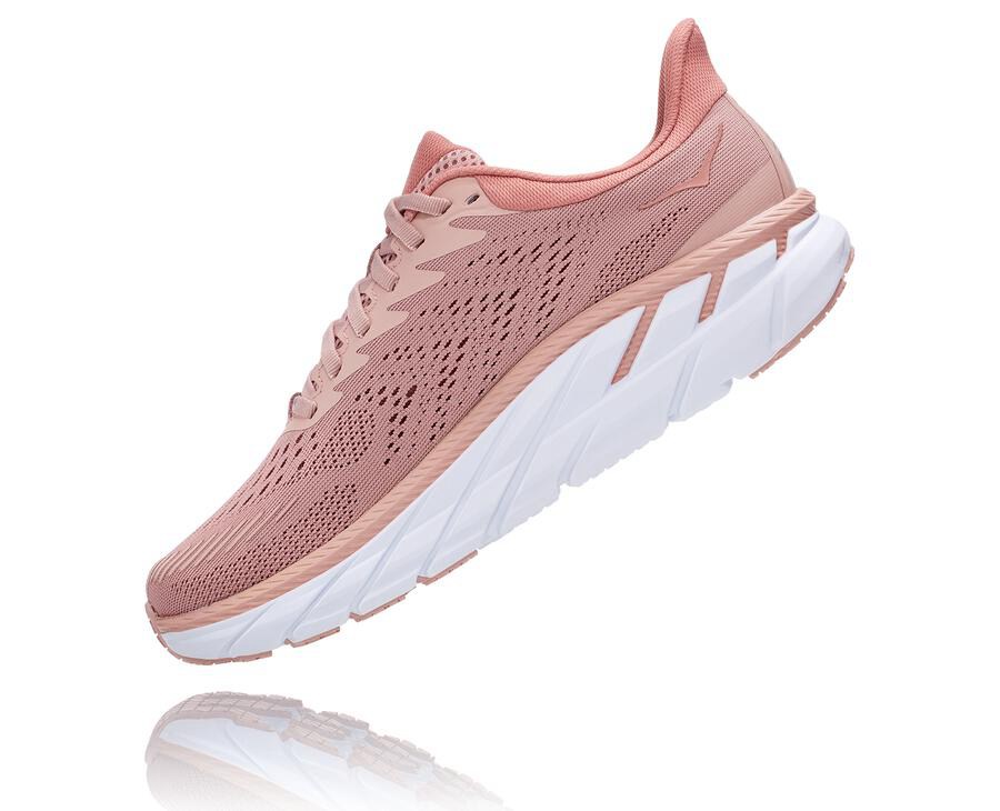 Zapatillas Running Hoka One One Mujer - Clifton 7 - Rosas - KVX897462